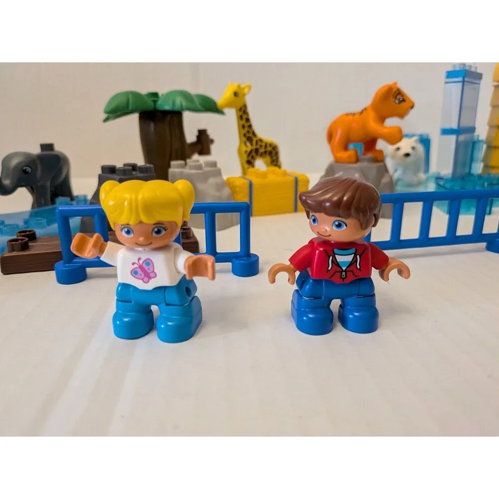 Lego Duplo Set 6136 My First Zoo & Mega Bloks Rocks, Etc